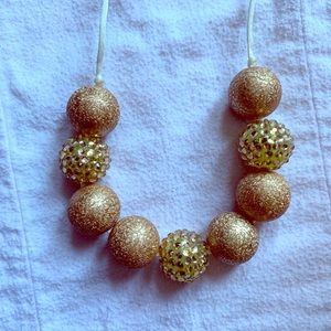 Beautiful Gold Adjustable Bubblegum Necklace